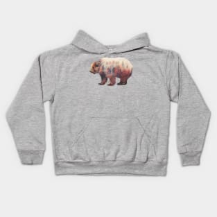 Bear - Double Exposure Kids Hoodie